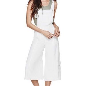 Guess White Overall Jumpsuit